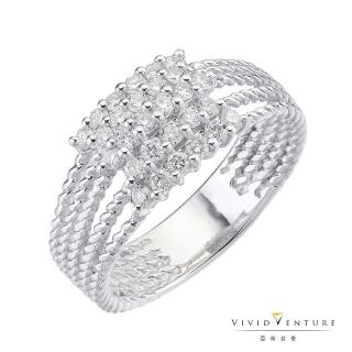 【Vividventure 亞帝芬奇】14K 50分 天然鑽石 設計款 鑽石 戒指 戀上璀璨