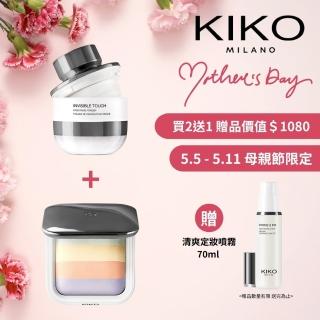 【KIKO MILANO】透明定妝蜜粉13.5g+彩色烘焙蜜粉餅6.5g(蜜粉/蜜粉餅/妝前乳/飾底乳/粉底液/CC霜/遮瑕)