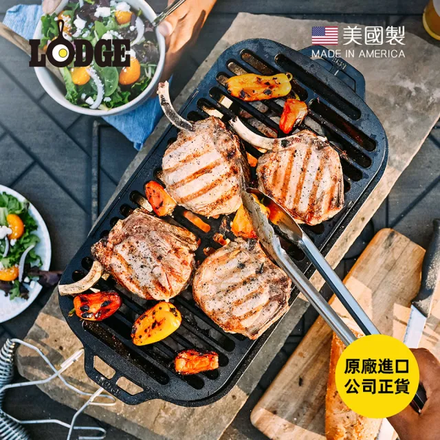【LODGE】Sportsmans Pro 職人級美國製鑄鐵燒烤爐(BBQ烤爐/烤肉架/木炭烤肉爐/炭火烤架/LSPROG)