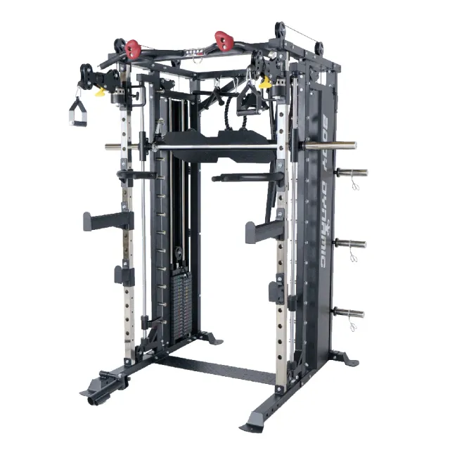 【BODY DYNAMIC 德旺】TO-S121B 豪華版全方位史密斯機(一機多用 重訓 訓練框 飛鳥滑輪 自由重量 深蹲架)