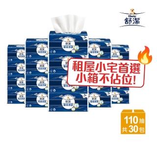 【Kleenex 舒潔】棉柔厚韌三層抽取衛生紙 110抽x30包/箱(三層衛生紙)