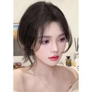 【時尚巴黎】現貨+預購 假瀏海全真髮假髮補髮片(T型瑞士網中分女假髮2色74ka3)