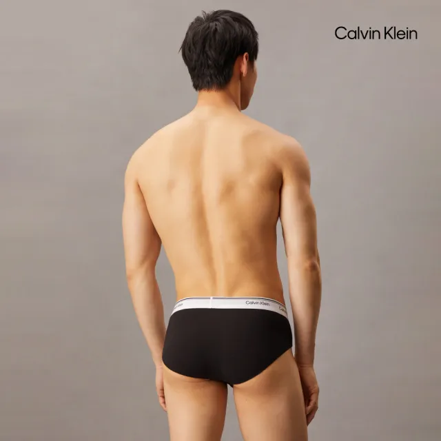【CALVIN KLEIN】官方旗艦館 CK 棉質彈性低腰三角內褲 3 件組_黑色
