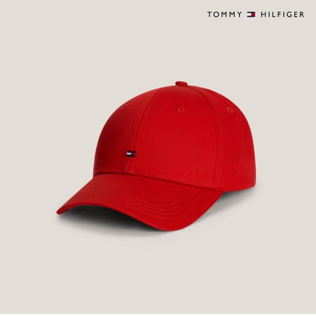 【Tommy Hilfiger】官方旗艦館 經典棒球帽 _紅色