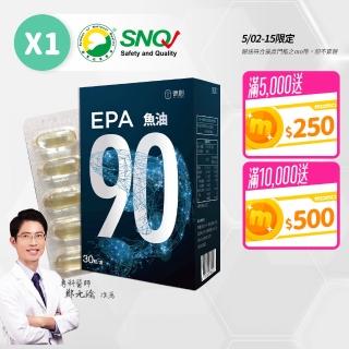 【De Chuang 德創生技】EPA 90%高濃度純淨深海魚油增量版 醫師推薦 快樂魚油(1入組 共30粒)