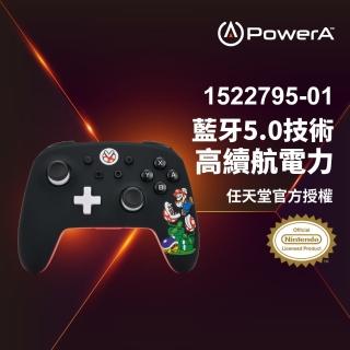 【PowerA】任天堂官方授權 增強款藍芽5.0無線遊戲手把限量款(混亂瑪利歐)