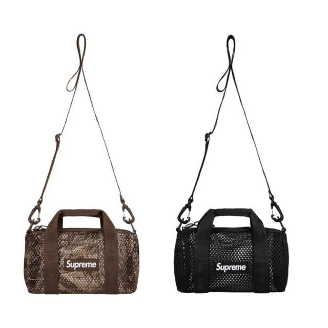 【SUPREME】Supreme 25SS Mesh Mini Duffle Bag 3L 小水桶包 黑/落葉 肩背 側背
