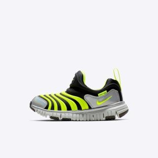 【NIKE 耐吉】Dynamo Free Y2K PS 中童 運動休閒鞋 舒適 穿搭 黑 螢黃(CI1185-081)