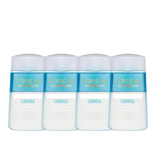 【LOREAL Paris 巴黎萊雅】溫和眼唇卸妝液125ml_4入組