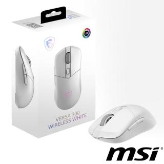 【MSI 微星】VERSA 300 WIRELESS WHITE電競無線滑鼠