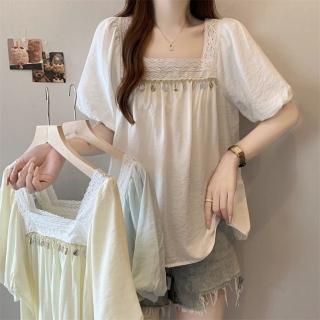 【ALLK 歐楷】新品 雪紡剪接上衣 共3色(尺寸L-XXL/中大尺碼/涼爽/透氣)
