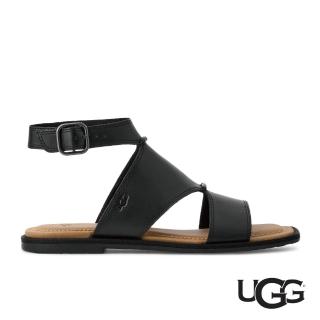 【UGG】女鞋/涼鞋/真皮涼鞋/平底/Delray(黑色-UG1167473BLK)