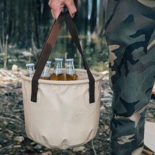 【KT DADA】攜帶式水桶 萬用袋 泡腳桶 收納伸縮袋 摺疊水桶 釣魚桶 儲水桶 洗車水桶 露營折疊水桶 大容量