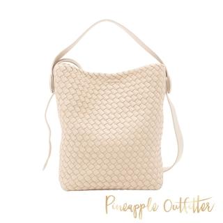 【Pineapple Outfitter】質感編織兩用水桶包(米白色)