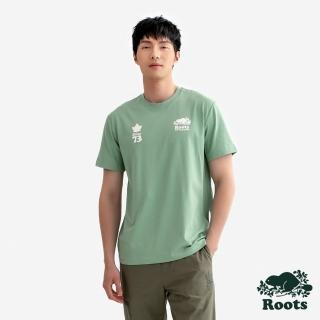 【Roots】Roots 男裝-NATURE IS MAGIC COOPER 73 短袖上衣(羅勒綠)