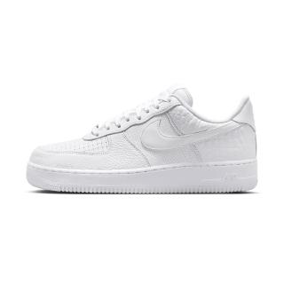【NIKE 耐吉】Air Force 1”07 LX 男鞋 白色 休閒 皮革 編織 鱷魚紋 透氣 運動 休閒鞋 HF2893-100