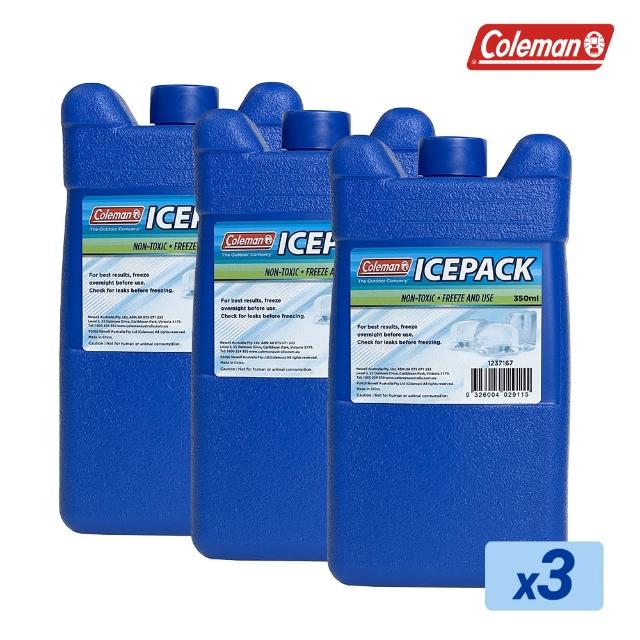 【Coleman】350ml保冷劑 / 3入組(冰寶 冰磚 保冰劑 保冷磚 凍磚 冰塊磚)