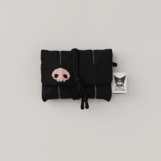 【JOSEPH AND STACEY】官方直營三麗鷗聯名針織多功能卡片夾(酷洛米層次黑/JS百褶包/SANRIO/uniarts)