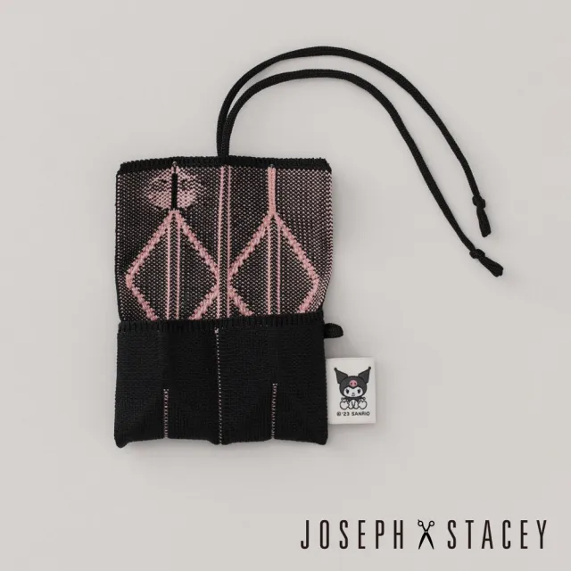 【JOSEPH AND STACEY】官方直營三麗鷗聯名針織多功能卡片夾(酷洛米層次黑/JS百褶包/SANRIO/uniarts)