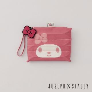 【JOSEPH AND STACEY】三麗鷗聯名針織百褶化妝包-小(美樂蒂力量粉/官方直營/JS百褶包/SANRIO/韓系)