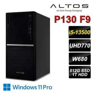 【Acer 宏碁】ALTOS P130 F9 i5商用工作站(i5-13500/8G/1TB HDD/512G SSD/W11P)