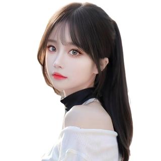 【時尚巴黎】現貨+預購 假瀏海全真髮假髮補髮片(輕薄T型網逼真女假髮4款74ka7)