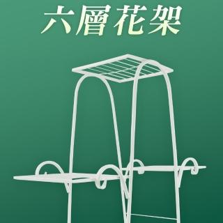 【智殿】六層花架 花架落地 園藝花盆花架 ins佈置 鐵花架 多層花架 展示架(花器 陽臺置物架 165-FR6)
