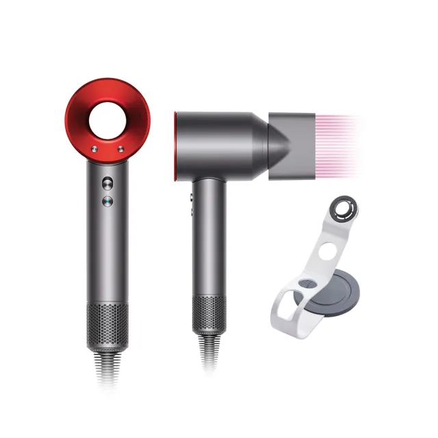 【dyson 戴森】HD08 Origin Supersonic 吹風機 溫控 負離子(瑰麗紅色 平裝版)