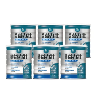 【益富】益力壯百分百乳清蛋白500g*6罐(100%美國頂級乳源)
