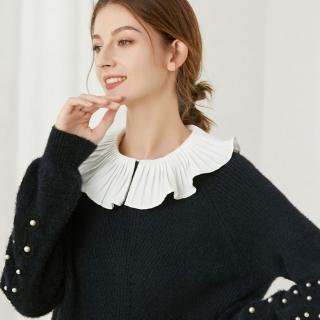 【時尚巴黎】現貨+預購 假領子襯衫領片(皺褶花邊翻領雪紡女裝配件74ko54)