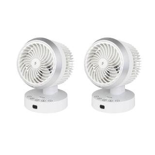 【YAMAZEN 山善】自動感溫循環扇 YAR-JSN15TW(2入組+贈吹風機)