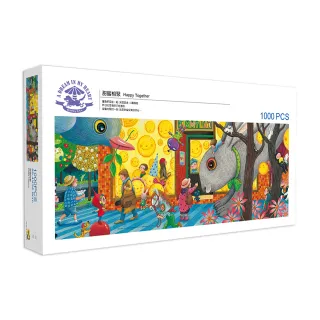 【雷諾瓦】甜蜜相聚/1000片拼圖/幾米/長幅(桌遊/益智/裝飾/送禮/禮物/療癒)