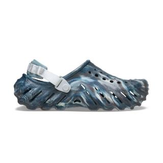 【Crocs】Echo Marbled Clog 男鞋 女鞋 黑沙灰色 洞洞鞋 中性 休閒 涼拖鞋 2084540LE