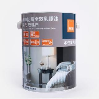 【特力屋】淨味防黴全效乳膠漆 玫瑰白 5L