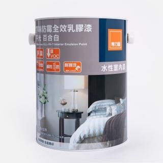 【特力屋】組合 淨味防黴全效乳膠漆 百合白 5L 2入