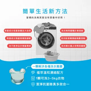 【台隆手創館】3包組 角度學植萃高效洗衣膠囊/洗衣球-小蒼蘭香 ANGLE METHODS(30入*3包共90顆)