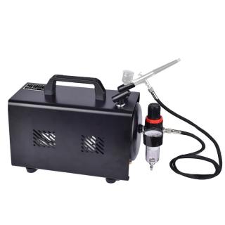 【PowerFalcon】模型噴筆專用空壓機(1/6HP 110V 浩盛氣動 AS18TB 模型噴漆)