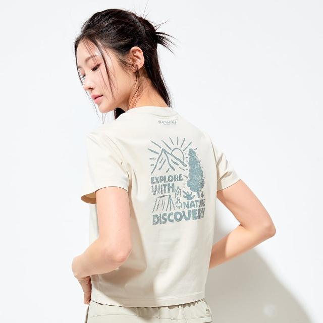 【Discovery Expedition】Freshvent 女版印花短袖T恤 涼感 機能 上衣(DWRS98053-IVD)