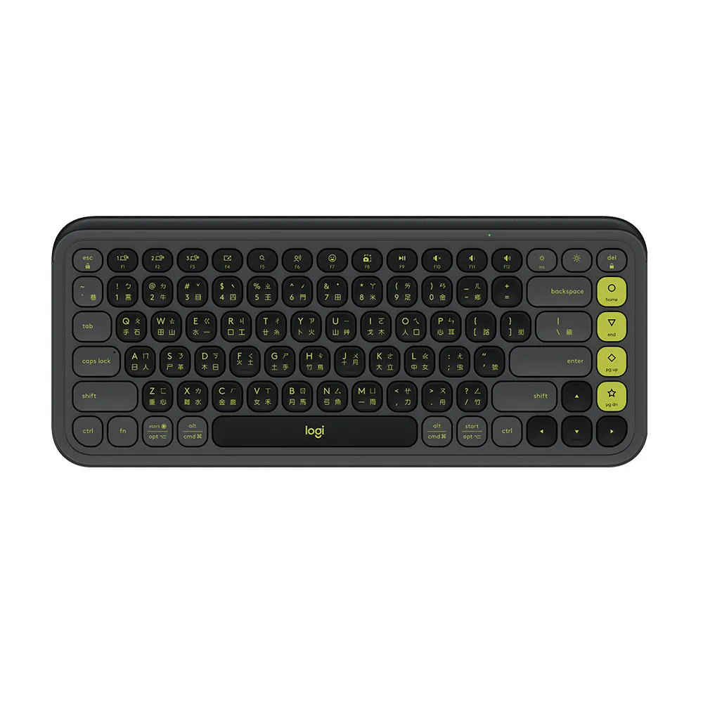 【Logitech 羅技】POP Icon Keys 無線藍芽鍵盤(潮玩黑)