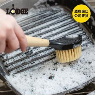 【美國LODGE】天然木質長柄洗鍋刷(木柄洗鍋刷/鑄鐵琺瑯鍋去汙刷/木質鍋刷/鍋子清潔刷)