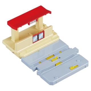 【TAKARA TOMY】PLARAIL 鐵道王國 火車配件 J-29 自動開/關閘門車站(多美火車)