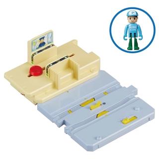 【TAKARA TOMY】PLARAIL 鐵道王國 火車配件 J-30 自動檢票口 含人偶(多美火車)