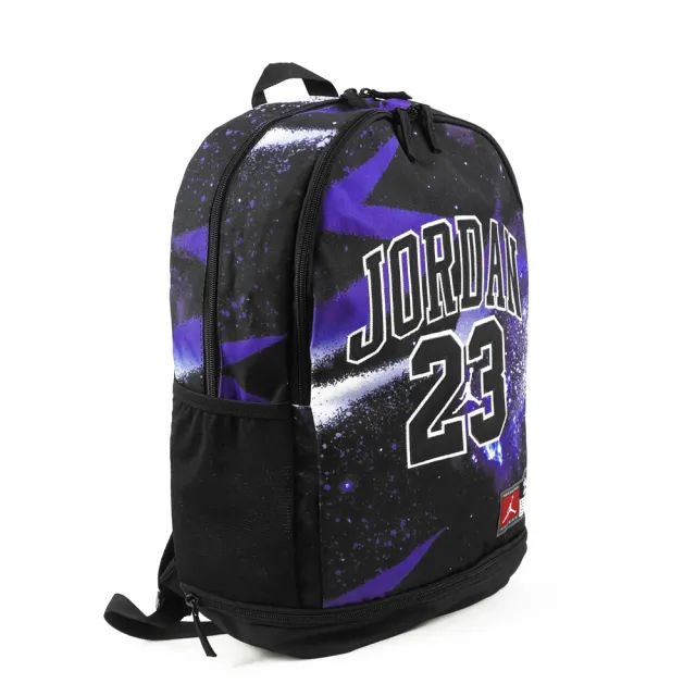 【NIKE 耐吉】Jordan Jersey 後背包 雙肩背 筆電包 防潑水 喬丹 黑藍(FQ0951-013)