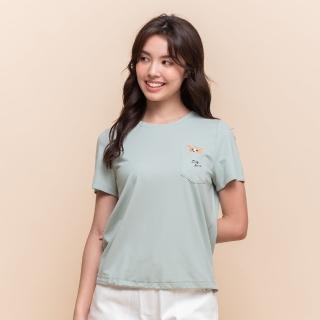【perng yuh 芃諭名品】*萌俏輕甜 狗狗刺繡 造型Ｔ恤(2025 SS Collection｜4A春夏新品上市)