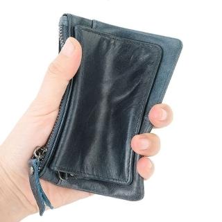 【LEESA】母親節禮物 真皮零錢包\卡套\男包\錢包男\小錢包\卡夾零錢包\頂級牛皮\零錢袋\包包\零錢包\卡夾\