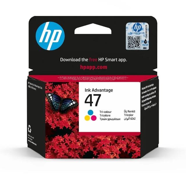 【HP 惠普】官方直營 47 三色墨水匣(6ZD61AA)(DeskJet UIA 4925)