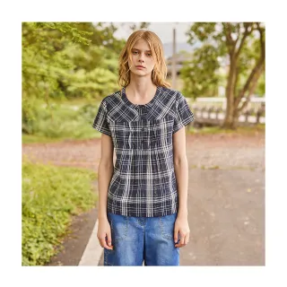 【en-suey 銀穗】涼感貼袋牛仔短褲-女(丹寧)