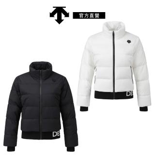 【DESCENTE】GOLF 迪桑特 女士 高爾夫外套 羽絨外套(黑色/白色)