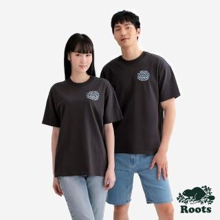 【Roots】Roots中性-ROOTS GENUINE GOODS 短袖上衣(碳黑色)