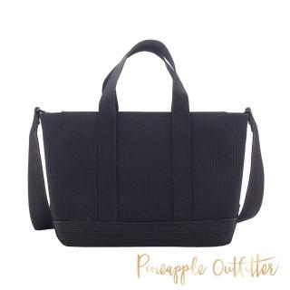【Pineapple Outfitter】休閒素面短手提托特包(黑色)